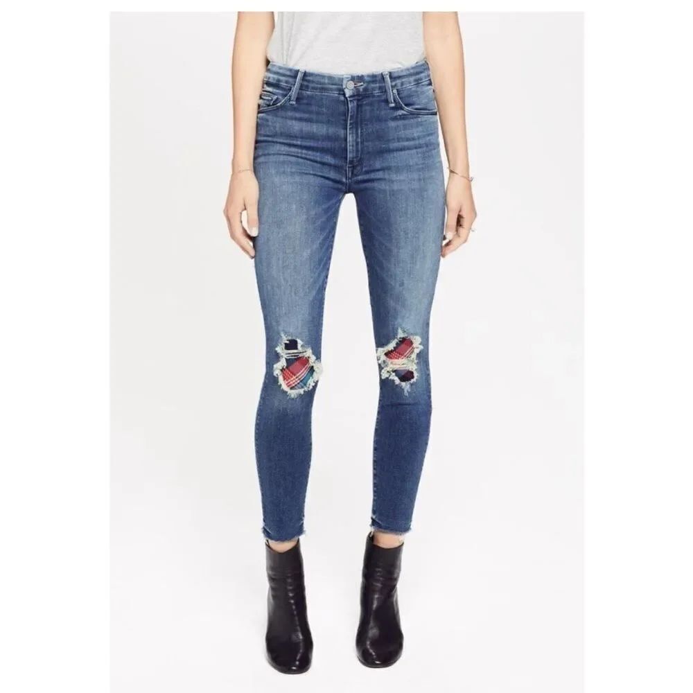 MOTHER High Waisted Looker Ankle Fray Wash Just like The Ones We Used size 28.